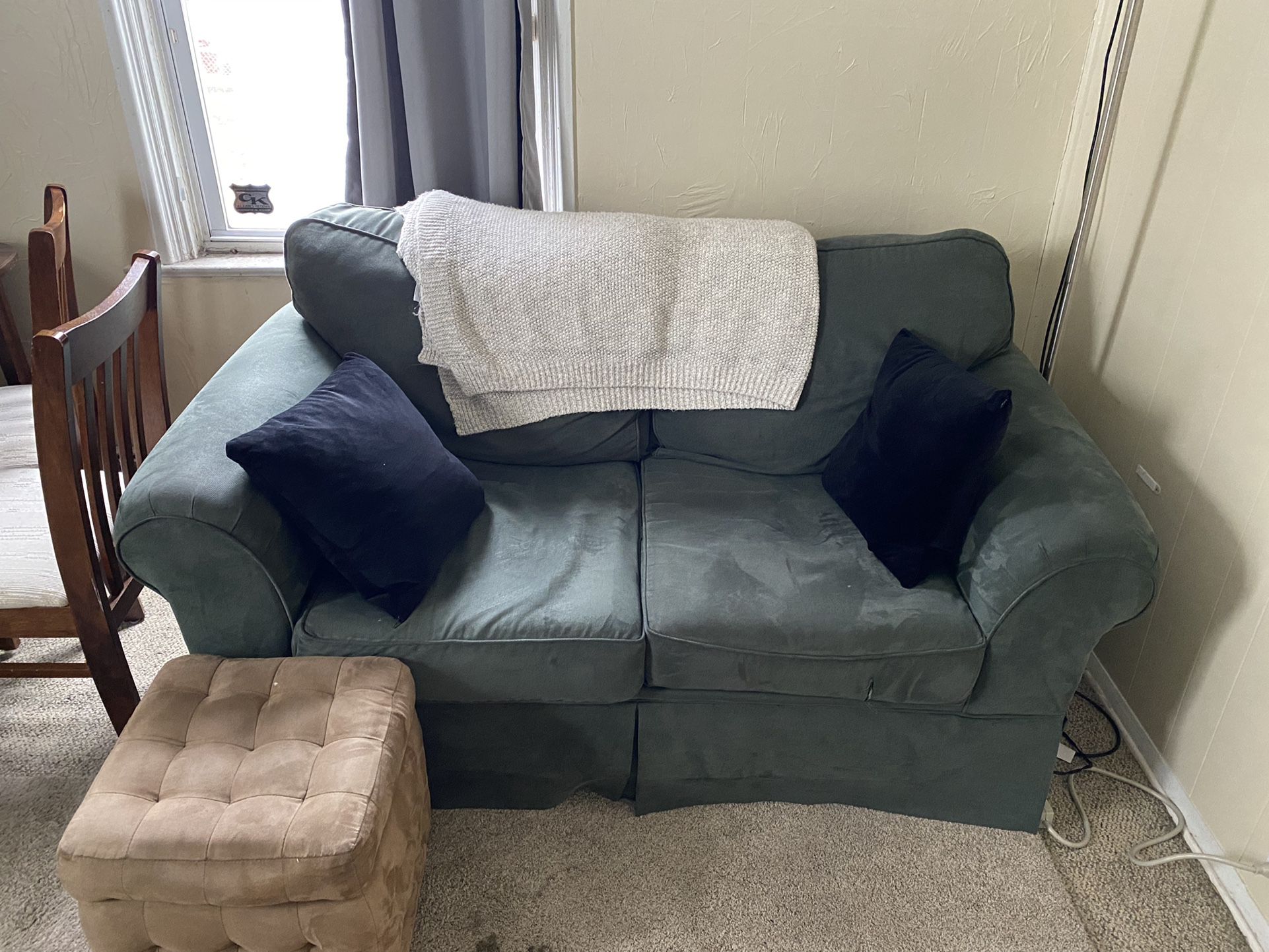 Loveseat Green Couch