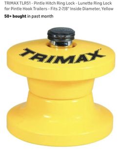 TRIMAX TLR51 - Pintle Hitch Ring Lock