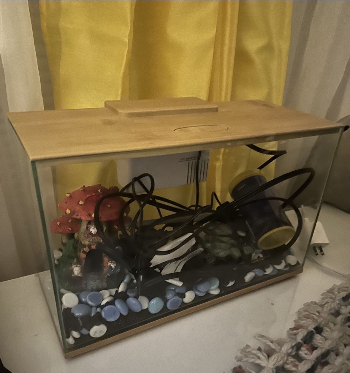Topfin 3 Gallon Bamboo Fish Tank 