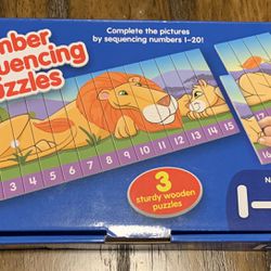LakeShore Sequencing Numbers 1-20 Puzzles - Set of 3
