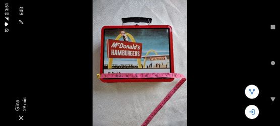 McDonald's Retro Lunch Box Good Condition $15