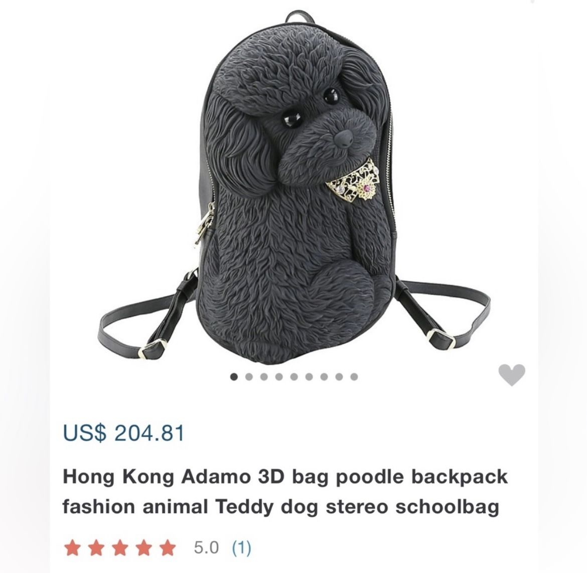 ADAMO 3D Bag Original Backpack Poodle for Sale in San Ramon  display picture 1
