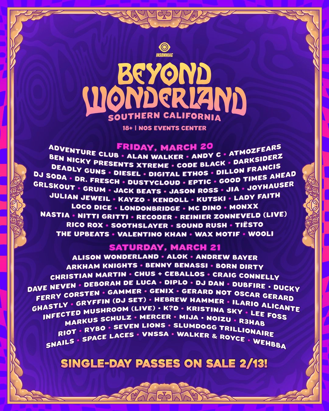 Beyond Wonderland 2 Day GA