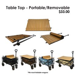 Table Top for Wagons - Portable/Removable