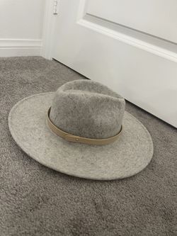 Grey Flat rim Hat