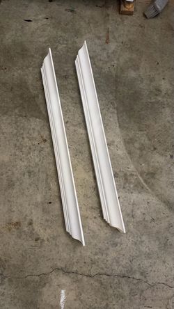 Two white shelves
