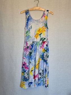 Jams World Marina Midi Dress Multi Floral Print ~ Women/Teen Size XS