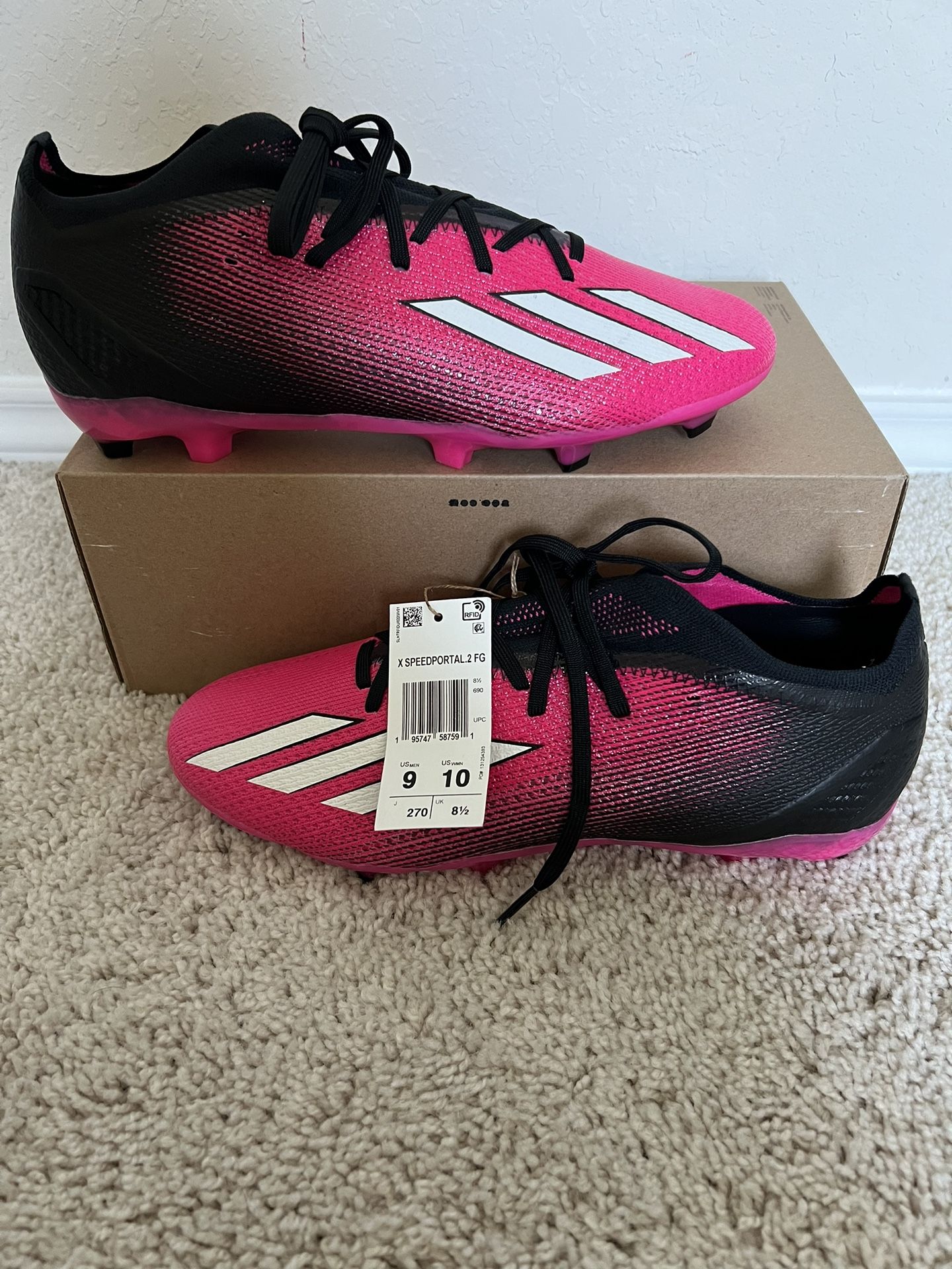 adidas X Speedportal.2 FG Black Pink Soccer Cleats