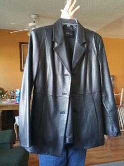 Leather jacket petite large