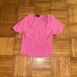 Pink cropped top
