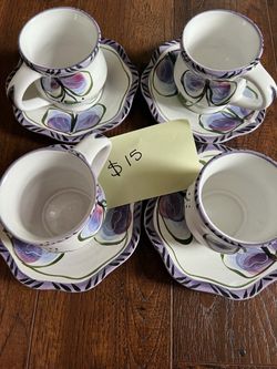 Block Molde Portugal Colorado Hand Painted Tea Set