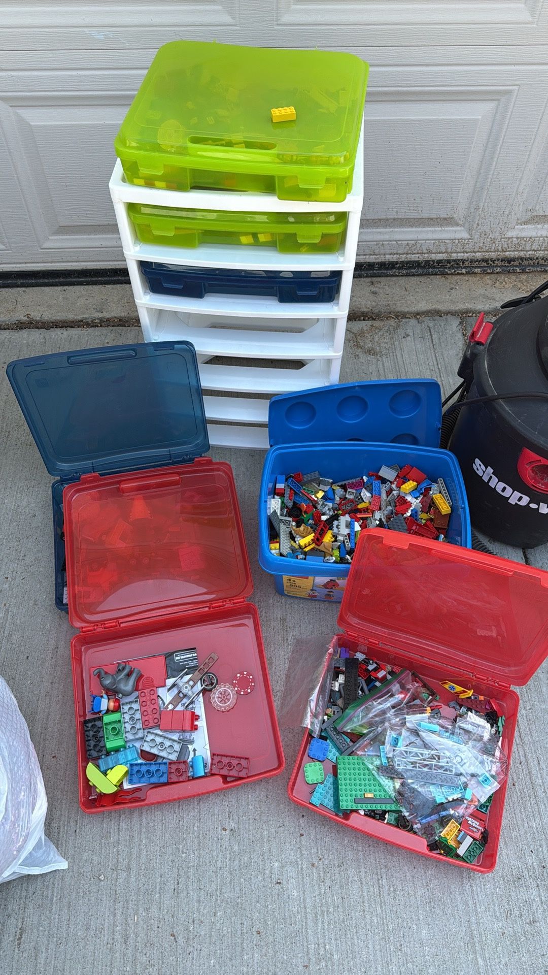 Bundle Of Legos With Storage