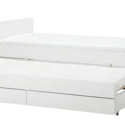 Twin Pull Out Bed With 2 Drawers