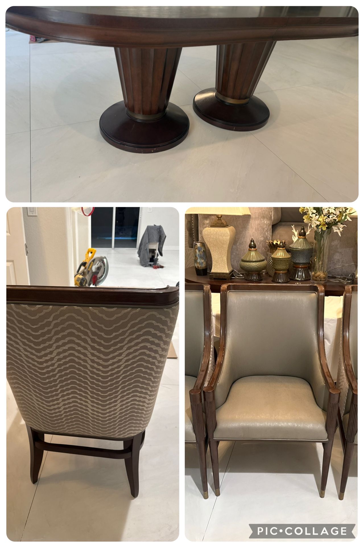 Selling the dining table with 6 chairs. Measurements are in the pictures. Great condition, good quality furniture. Pickup in Naples