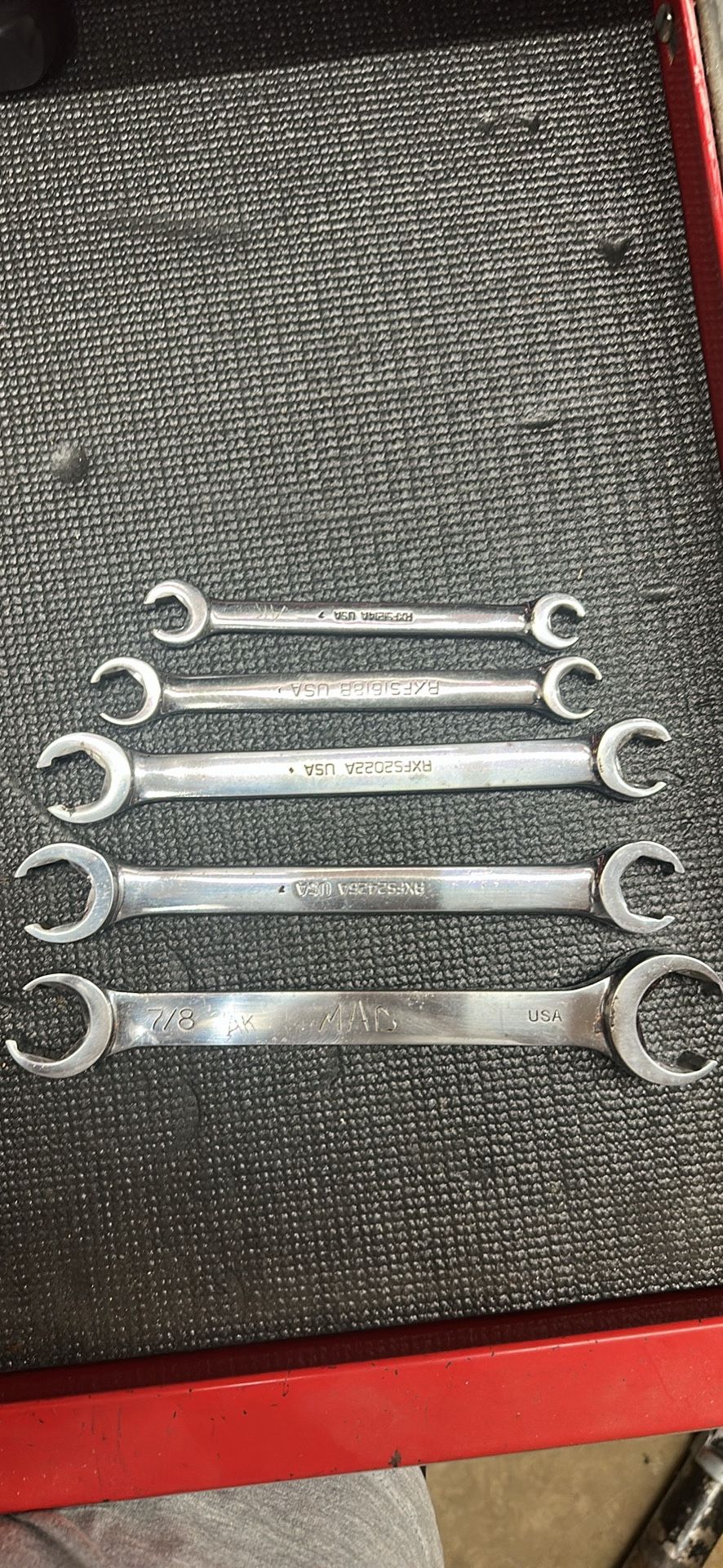 Snap On SAE Flare Nut Wrenches