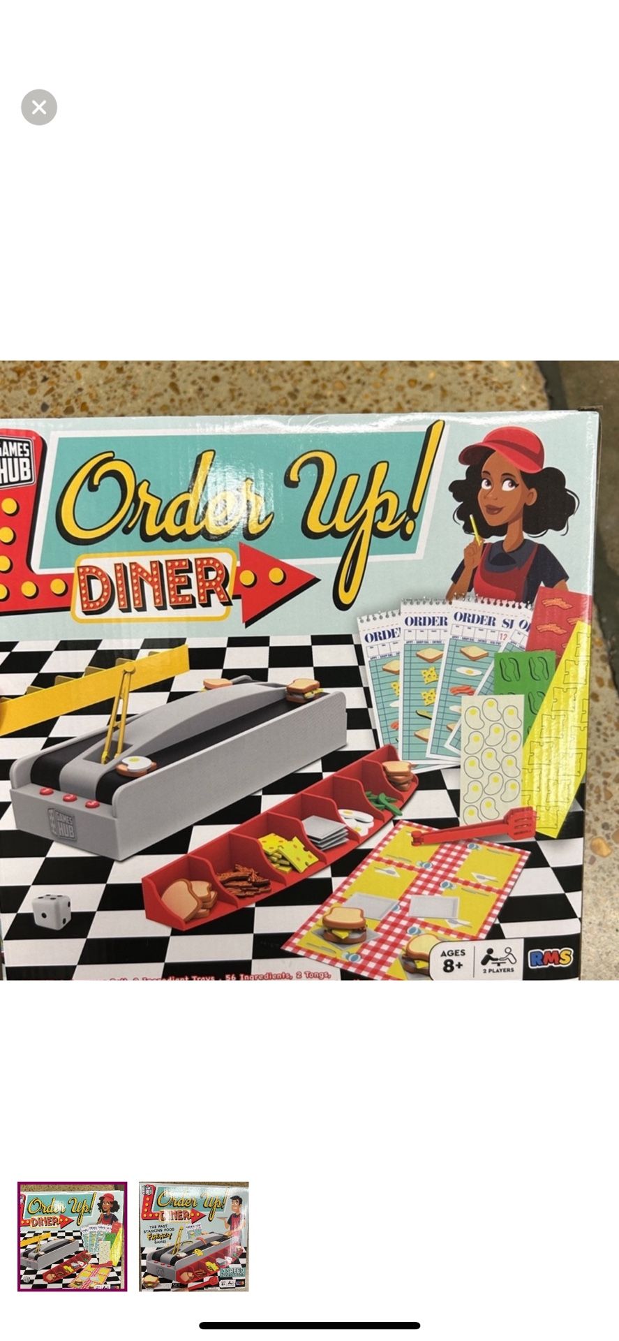NWT order up dinner 3 speed conveyor belt game