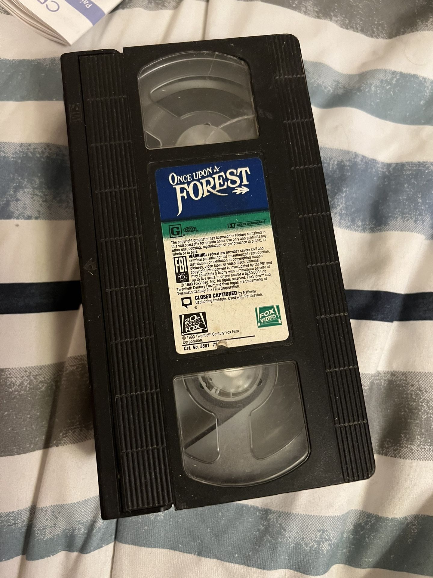 Once Upon A Forest Vhs