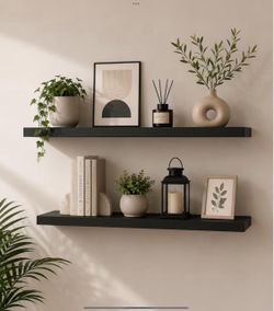 Floating wall shelves (pic for inspo)