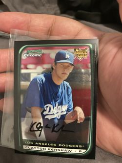 Clayton Kershaw 2008 Bowman Crome Draft Picks Rookie RC #26 Dodgers I111