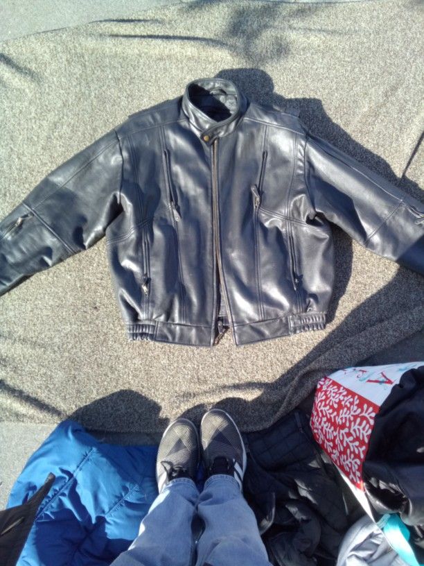 
3x American Rider Heavy Leather Vented Motorcycle Jacket 