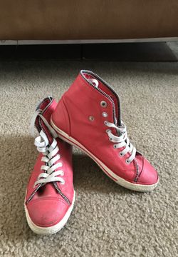 Red High Top Sneakers (Womens Size 7)