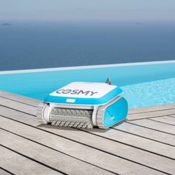 BWT's Cosmy The Bot 150 Robotic Vacuum Pool Cleaner - Memorial Day Edition - Wall Climbing & Smart Navigation - 