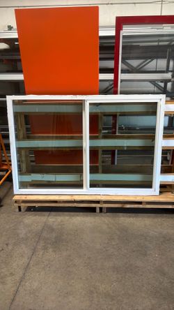 White vinyl home window