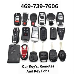 Car Key's, Remotes And Key Fobs 🔑 