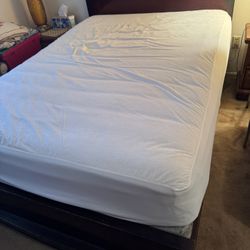Full Size Bed Frame With Headboard Mattress And Box Spring 
