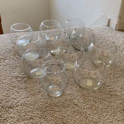 $20/ Set of (10) Glass Fish Bowls