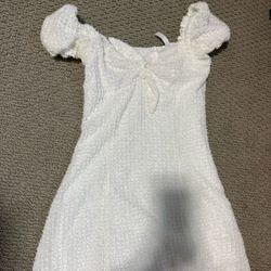 Lucy In The Sky Ruffled Shoulder Dress