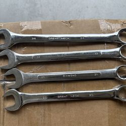 Four Big Metric Wrenches