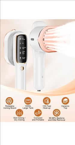 Portable Handheld Steam Iron with Ceramic Plate