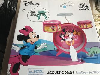 Minnie Mouse Acoustic Drum Set