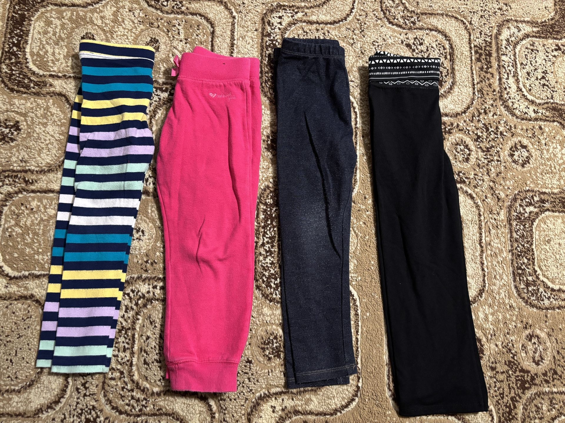 4pc 4t size pants girls toddler Leggings