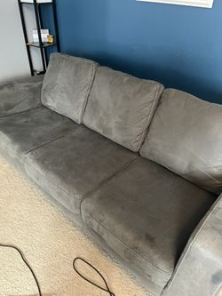 Grey Microfiber Couch