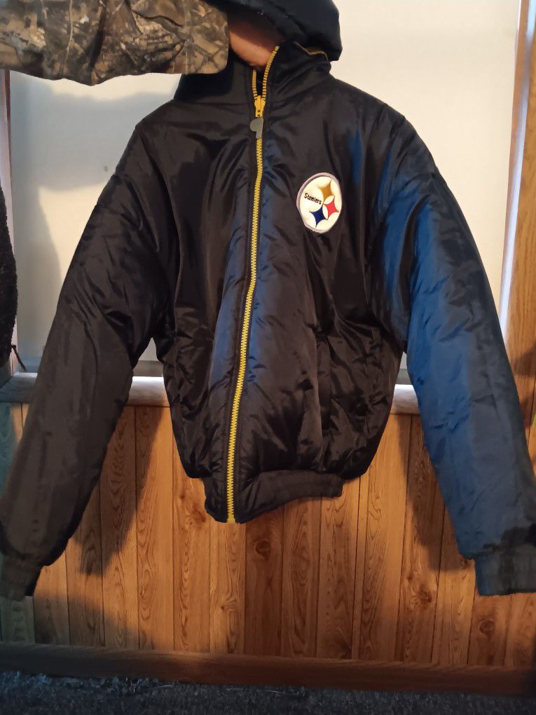 Vintage Pittsburgh Steelers Reversible Coat