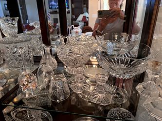 Vintage Glassware & Crystal – Cut Glass, Bowls, Dishes, Vases – $5