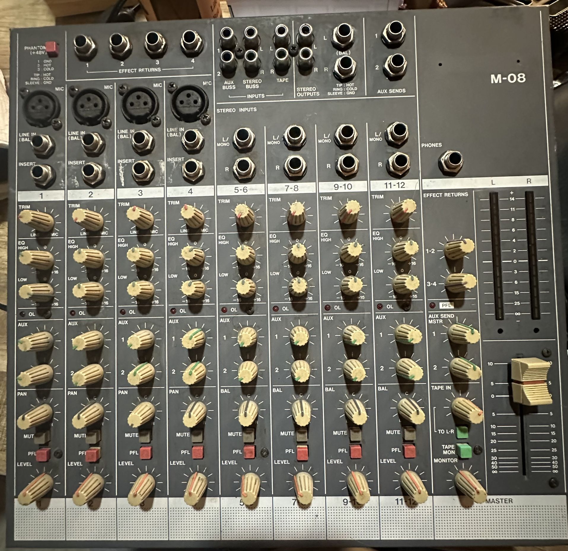 Tascam MO8 12-channel Mini Mixer