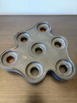 Vintage Scandia Present Duoform Cast Iron Candle Holder Sweden