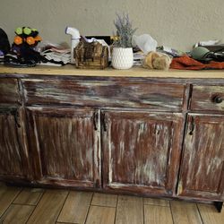 Wooden Island Table 