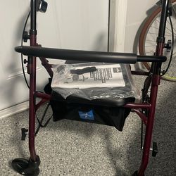 Walker with storage and seat