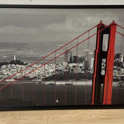 Golden Gate Bridge Framed Wall Art – 48.5” x 30.5”