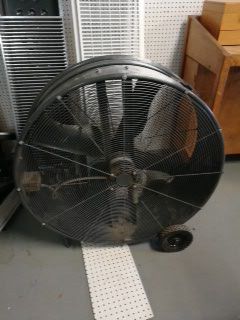 Clark United Mobile Air Circulator SF38 38" Industrial Barrel Fan with Wheels