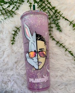 Bad Bunny Snow Globe Tumbler
