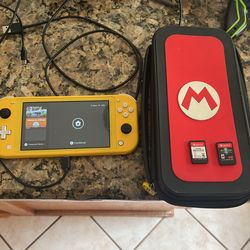 Switch Lt W/ Games And case