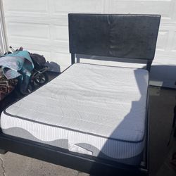 Full Size Bed Frame with Mattress