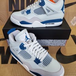 Air Jordan 4 Retro Military Industrial Blue  Men's Size 10