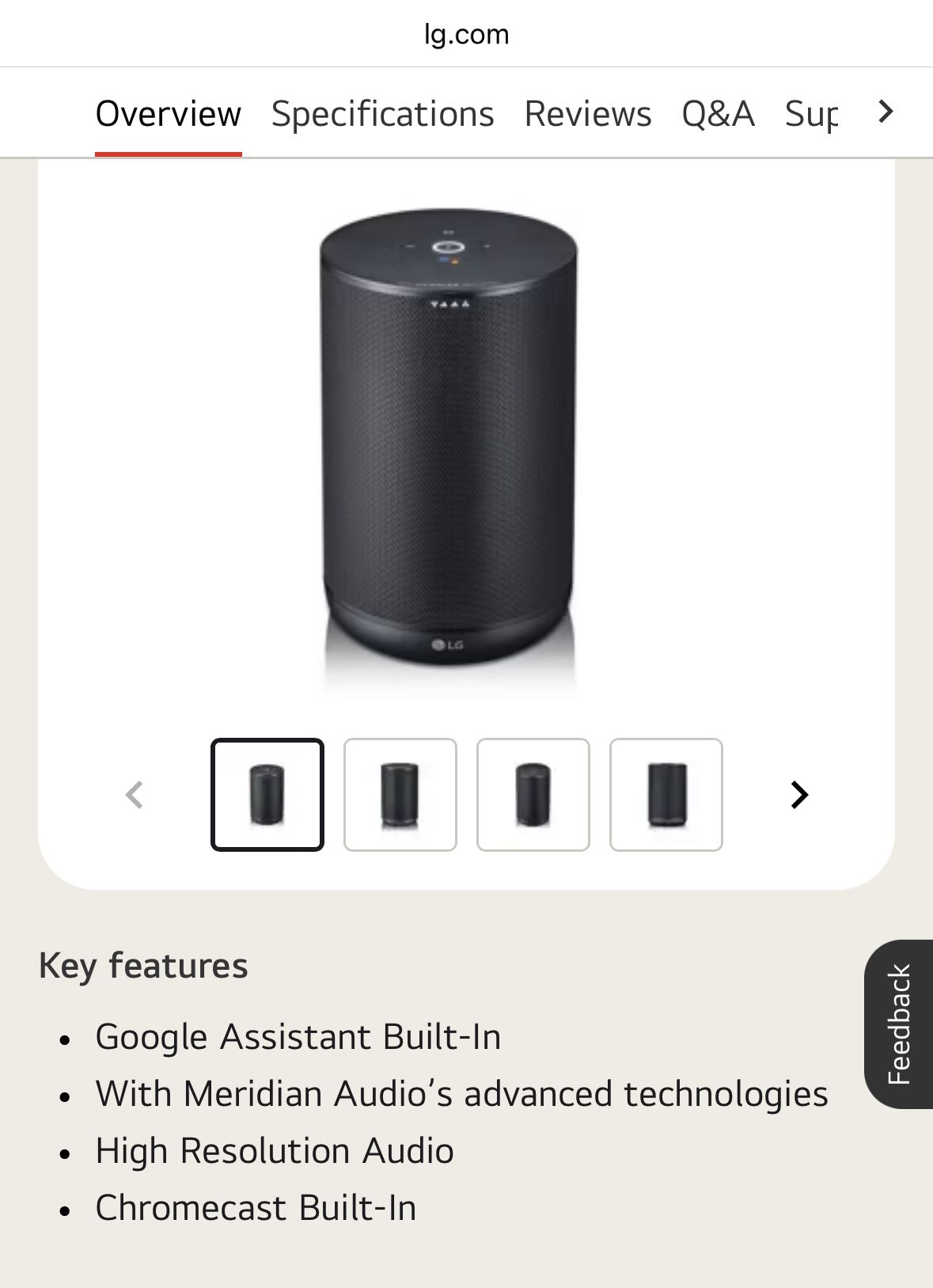 LG speaker