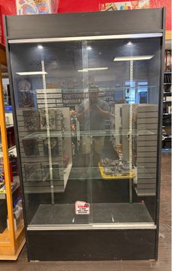 Vertical Tall Glass Display Case